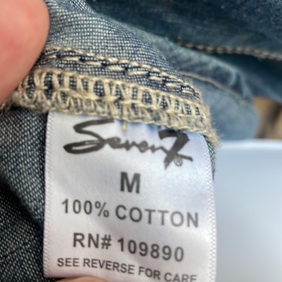 Denim Snap up Shirt - Picture 4 of 12